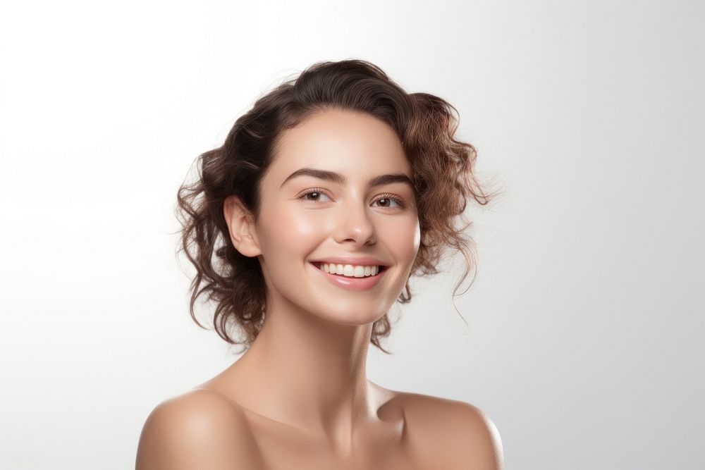 Woman smile happiness portrait. AI generated Image by rawpixel.
