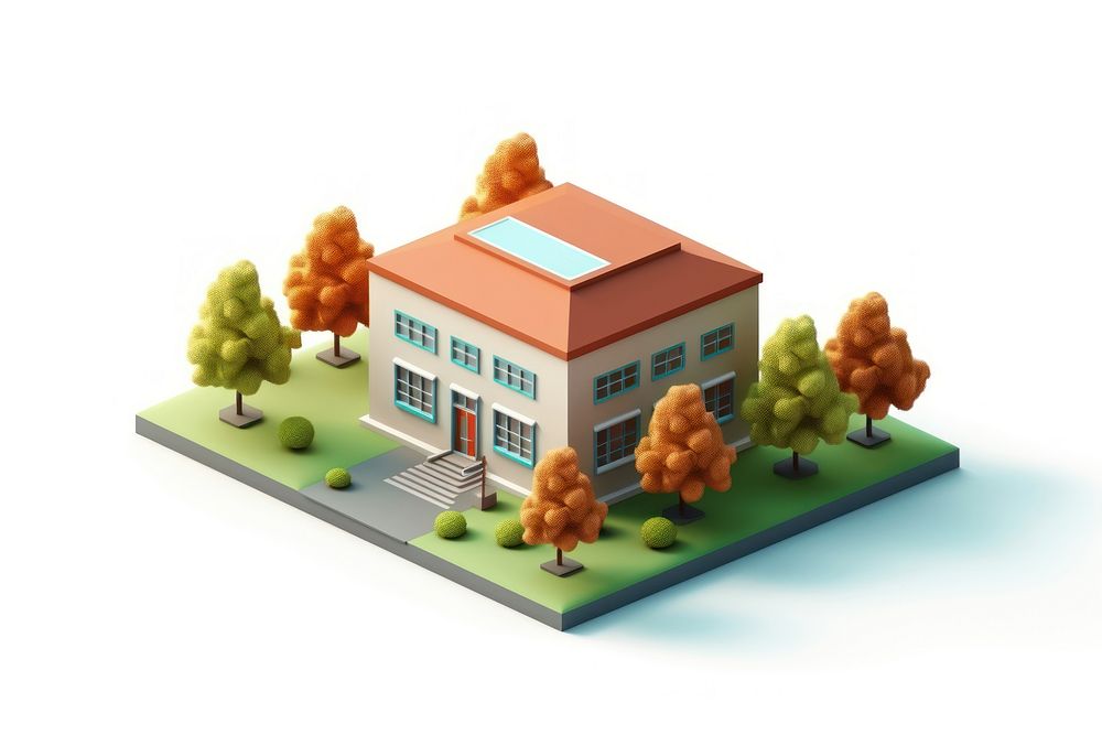 School outdoors toy neighbourhood. AI generated Image by rawpixel.
