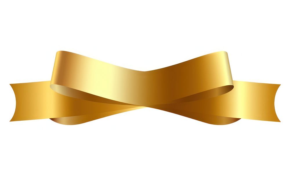 Ribbon banner gold white background accessories. AI generated Image by rawpixel.