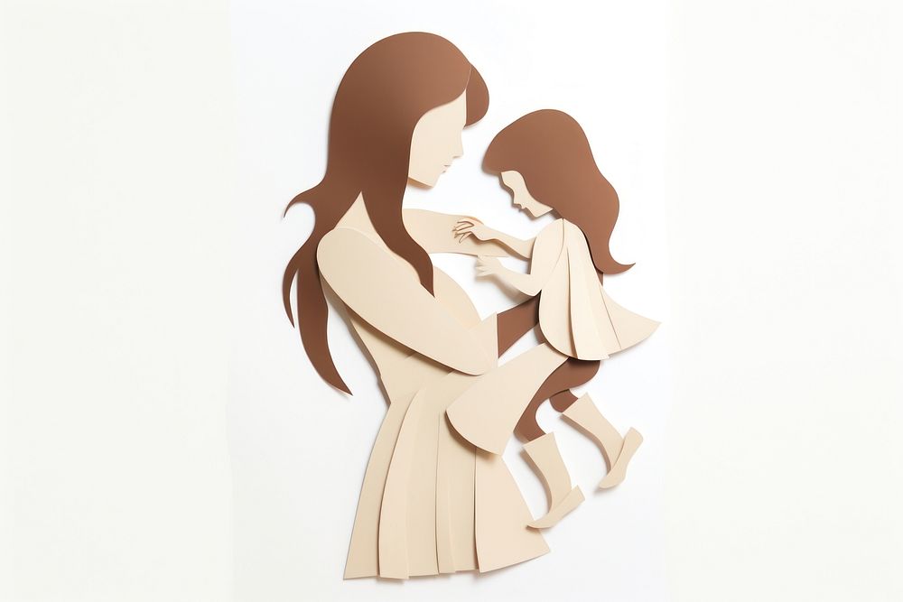 White background representation togetherness affectionate. AI generated Image by rawpixel.