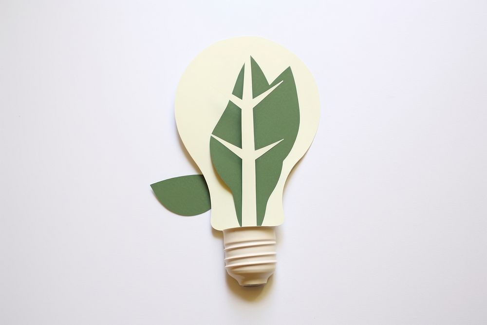 Light bulb lightbulb plant leaf. AI generated Image by rawpixel.