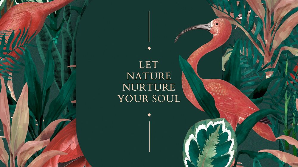 Nature quote blog banner template