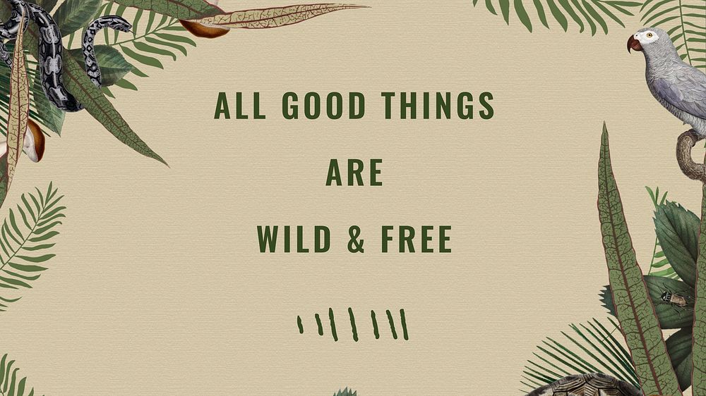 Nature quote blog banner template