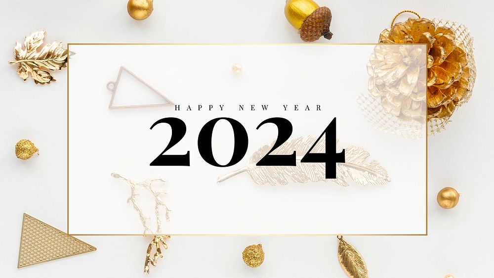 Happy New Year blog banner template
