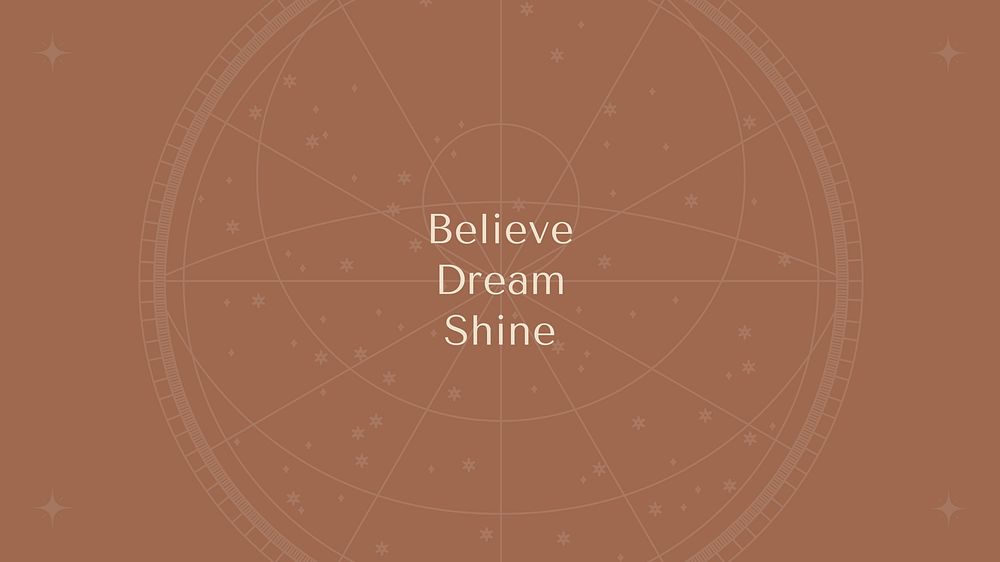 Aesthetic astrology quote  blog banner template