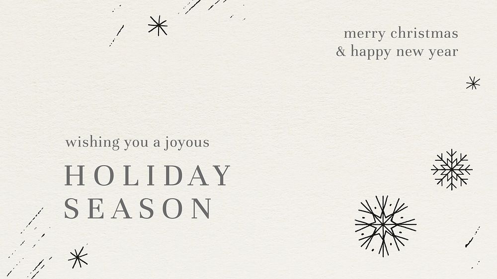 Holiday greeting  blog banner template