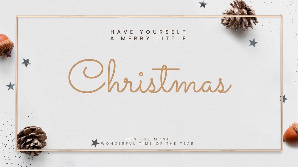 Christmas greeting  blog banner template