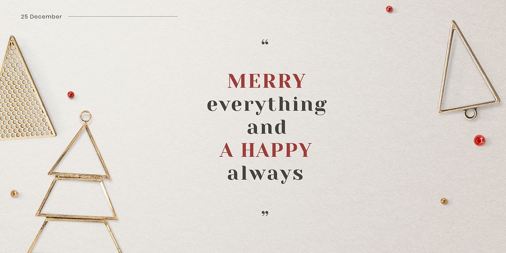 Christmas greeting  Twitter post template