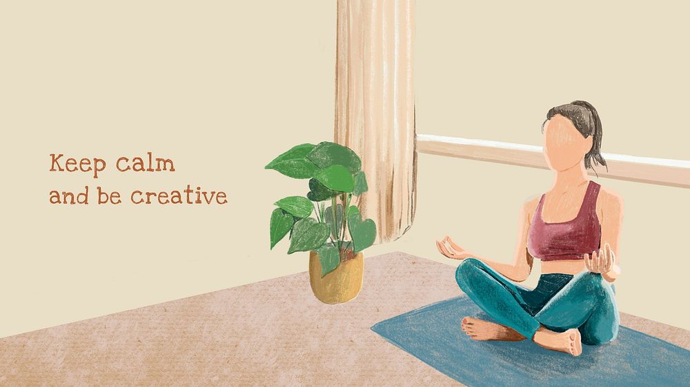 Home yoga  blog banner template