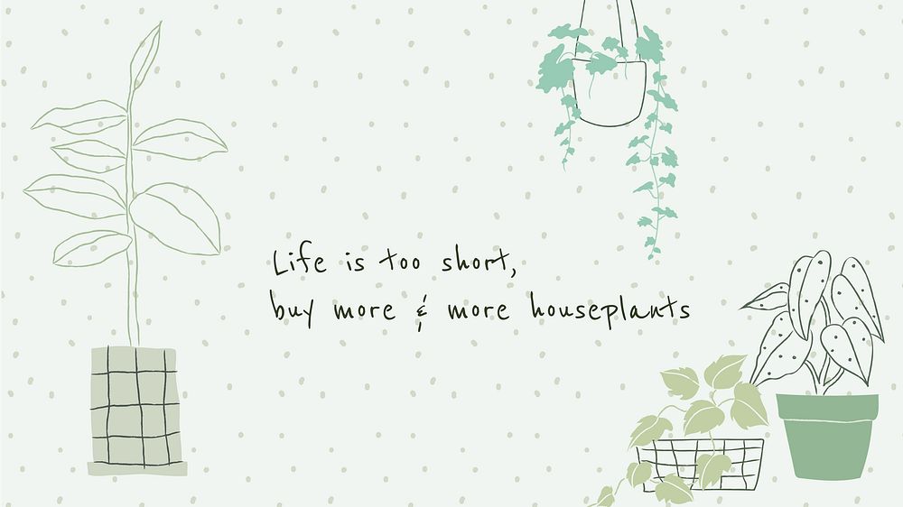 Plant quote  blog banner template