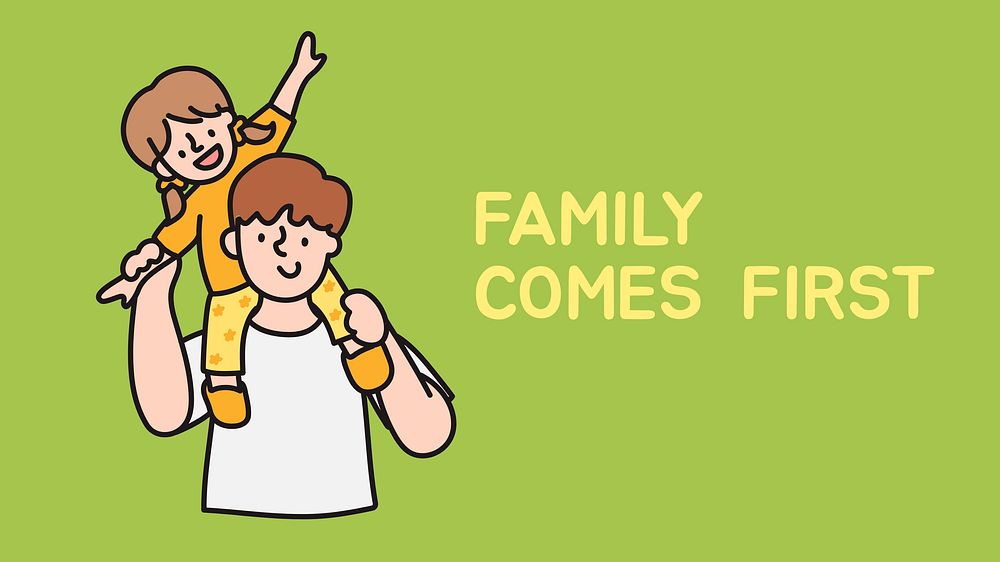Family quote blog banner template