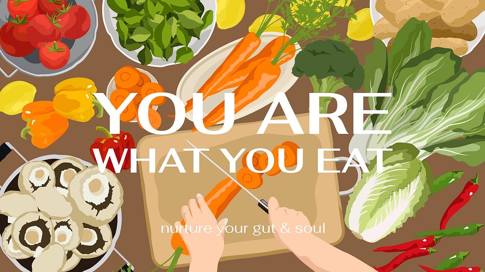 Vegetarian food blog banner template