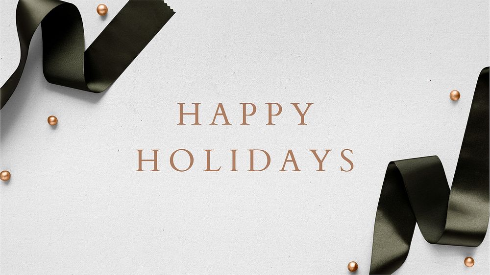 Happy holidays  blog banner template