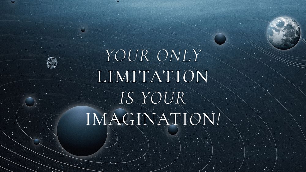 Imagination quote blog banner template