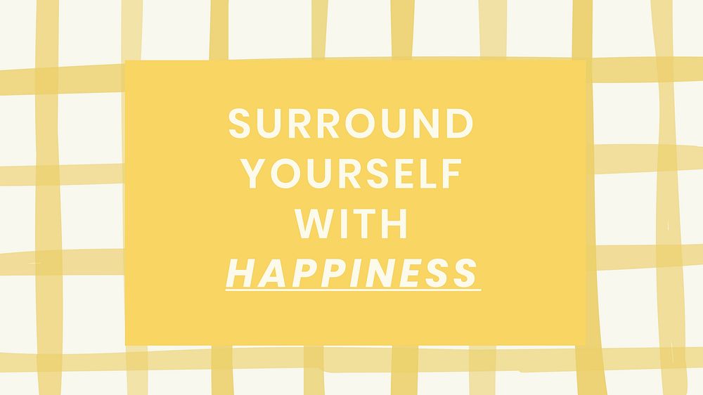 Happiness quote  blog banner template