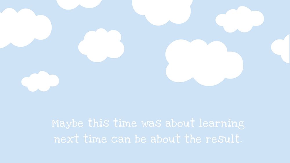 Cute quote  blog banner template