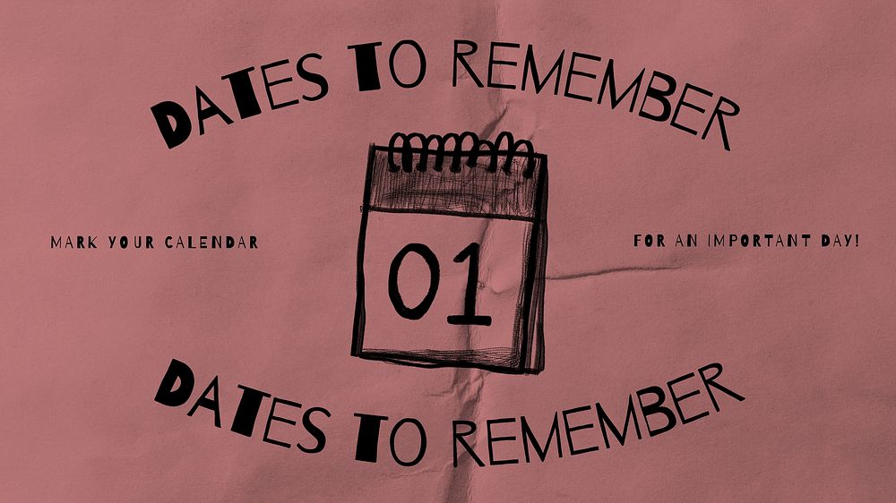 Date to remember blog banner template