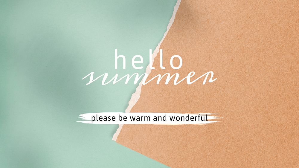 Hello Summer  blog banner template