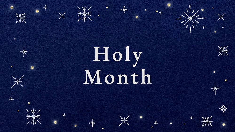 Holy month  blog banner template