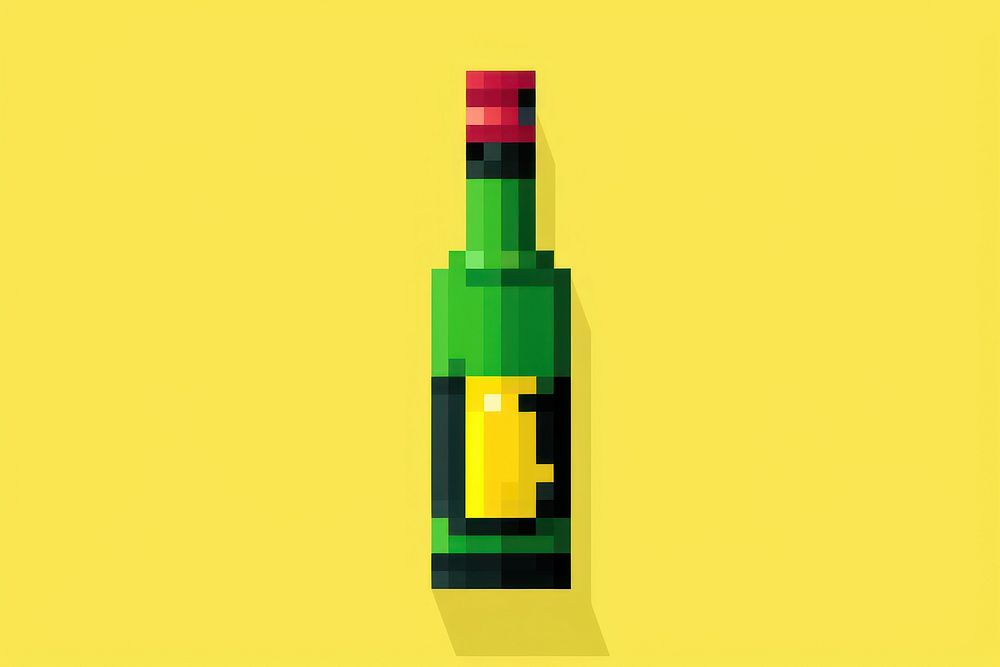 Wine bottle shape drink refreshment container. AI generated Image by rawpixel.