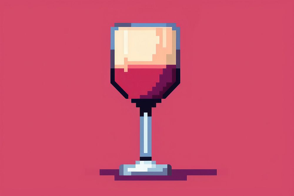 Wine glass shape drink refreshment technology. AI generated Image by rawpixel.