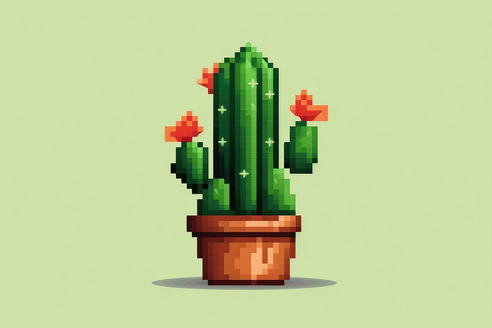Cactus shape plant houseplant flowerpot. AI generated Image by rawpixel.