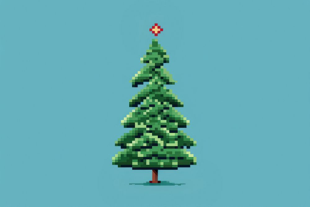 Christmas tree shape plant fir. AI generated Image by rawpixel.