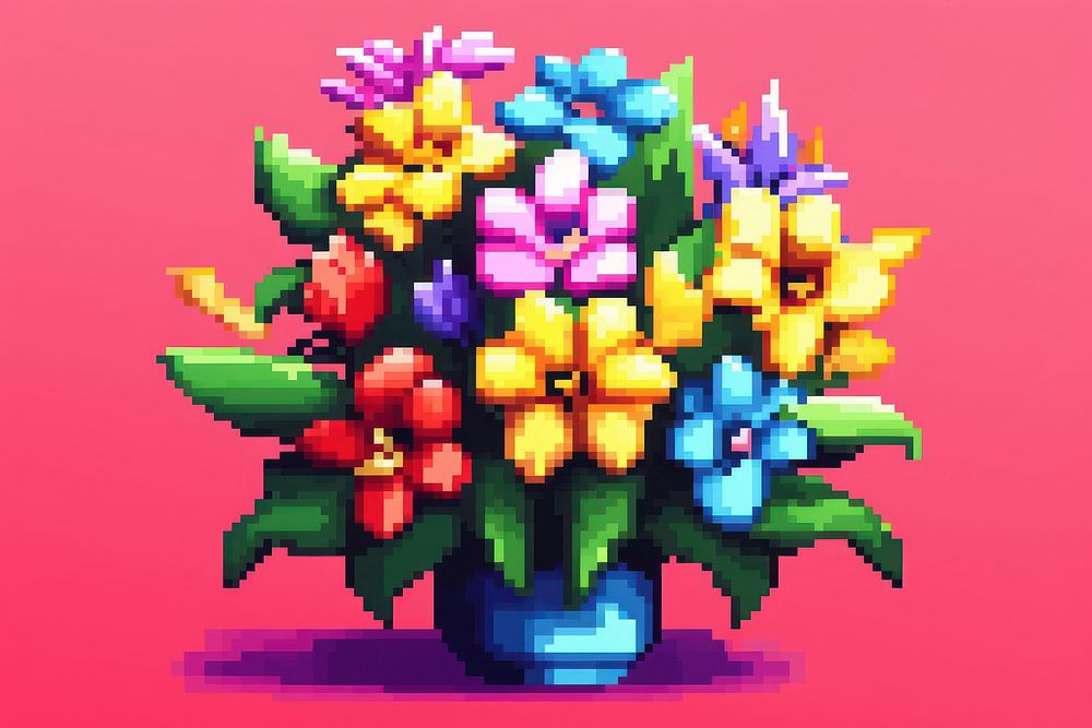 Flower art plant creativity. AI generated Image by rawpixel.
