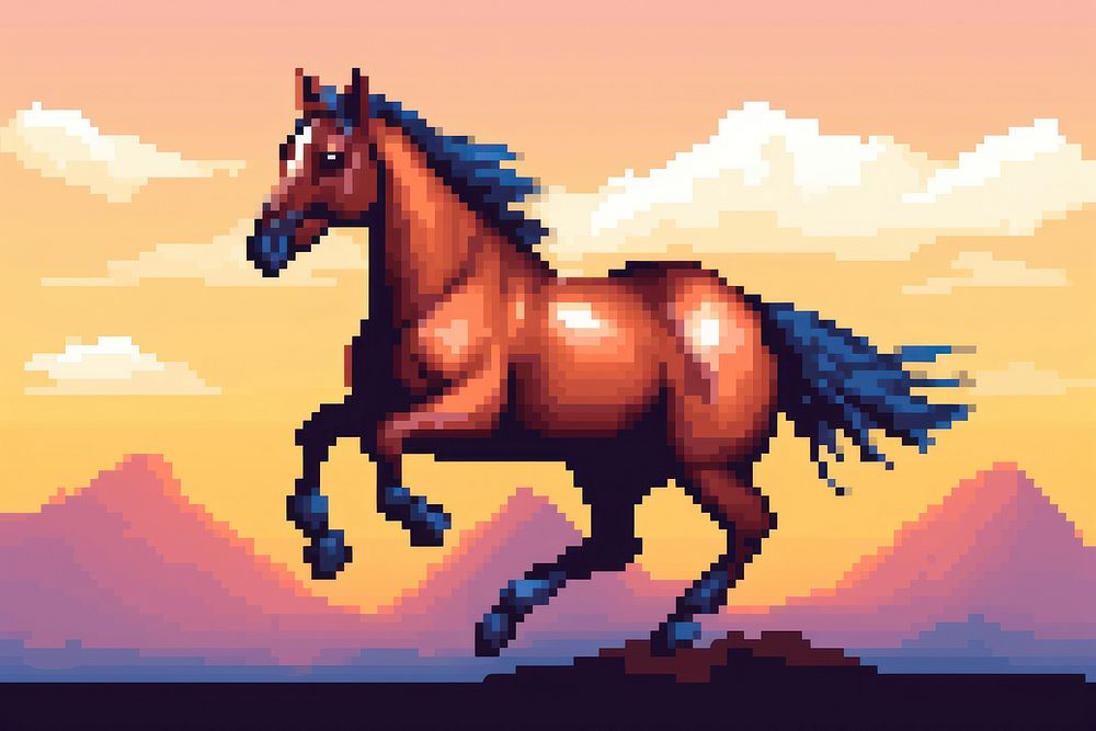 Horse shape stallion animal mammal. AI generated Image by rawpixel.
