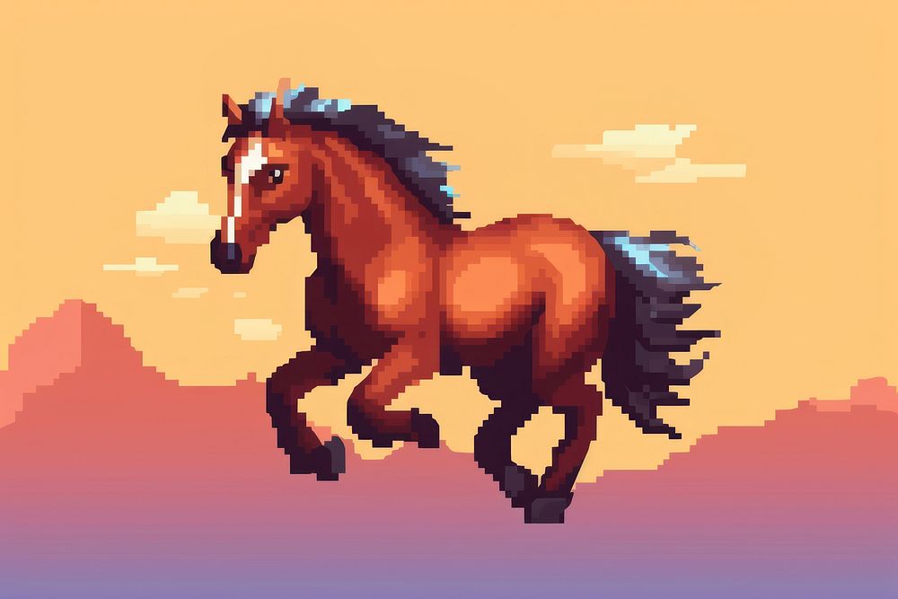 Horse shape stallion mammal animal. AI generated Image by rawpixel.