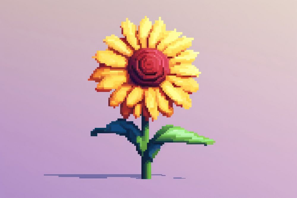 Sunflower art petal plant. AI generated Image by rawpixel.