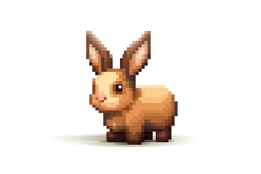 Rabbit animal mammal white background. AI generated Image by rawpixel.