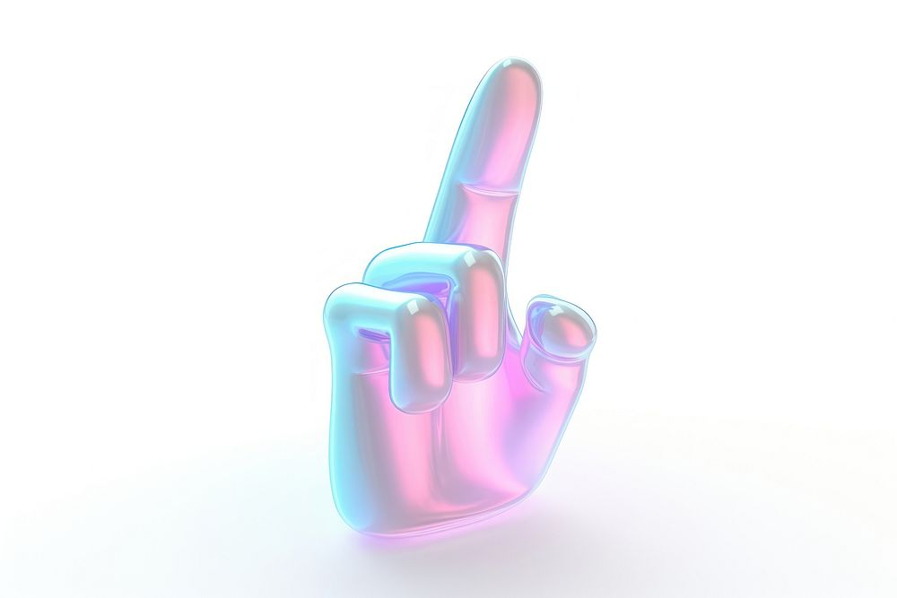Cute hand white background gesturing cosmetics. AI generated Image by rawpixel.