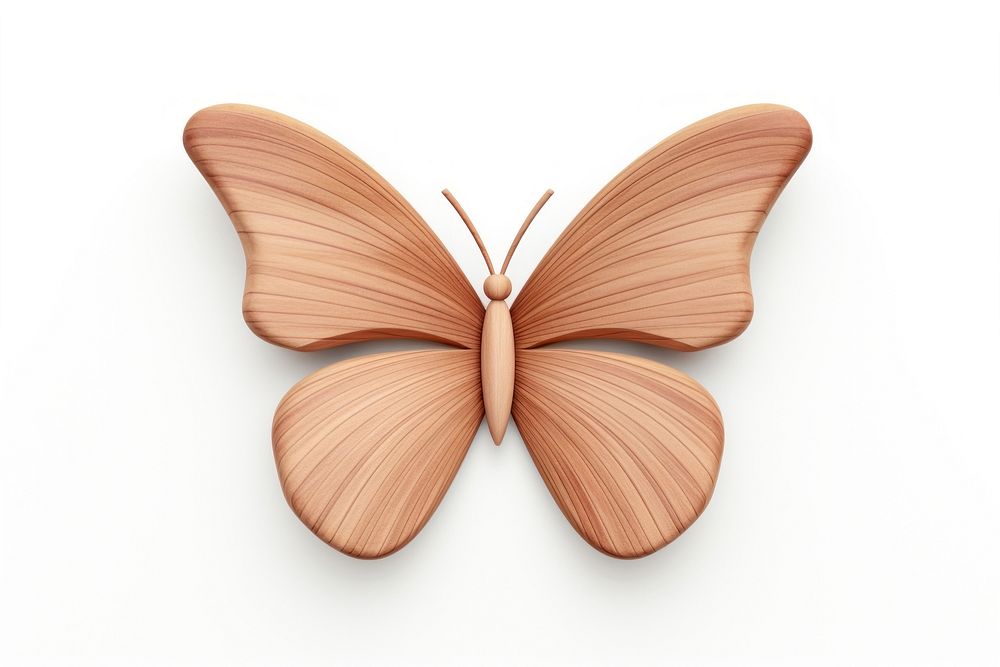 Cute butterfly shape animal insect wood. AI generated Image by rawpixel.