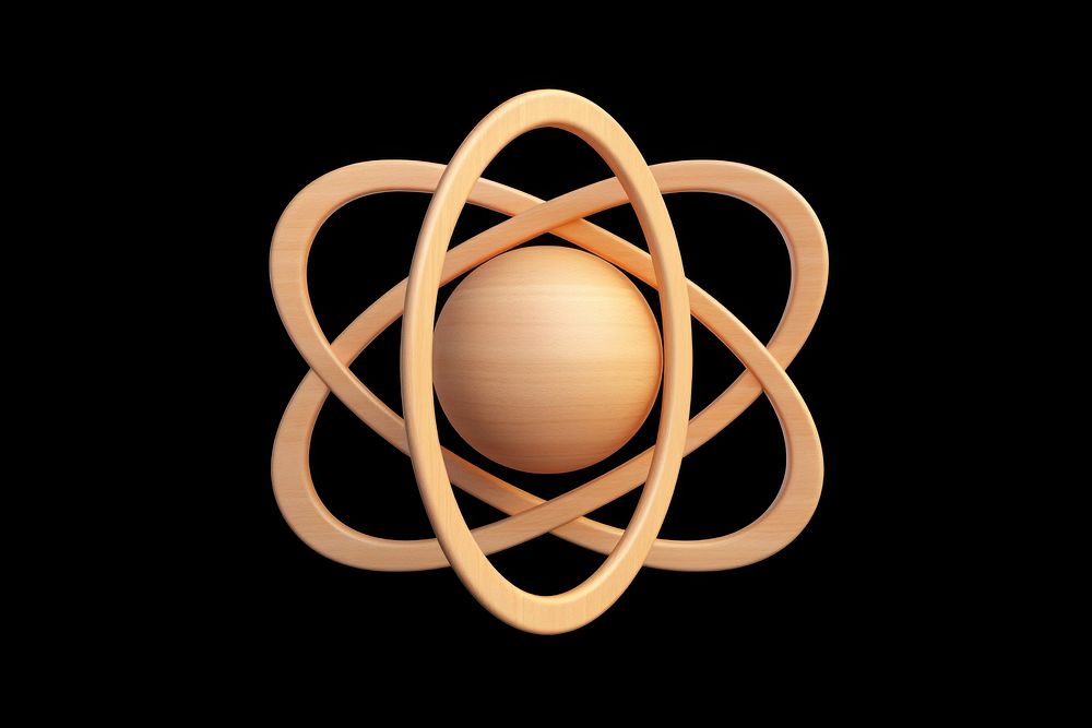 Atom icon ammunition fragility astronomy. AI generated Image by rawpixel.