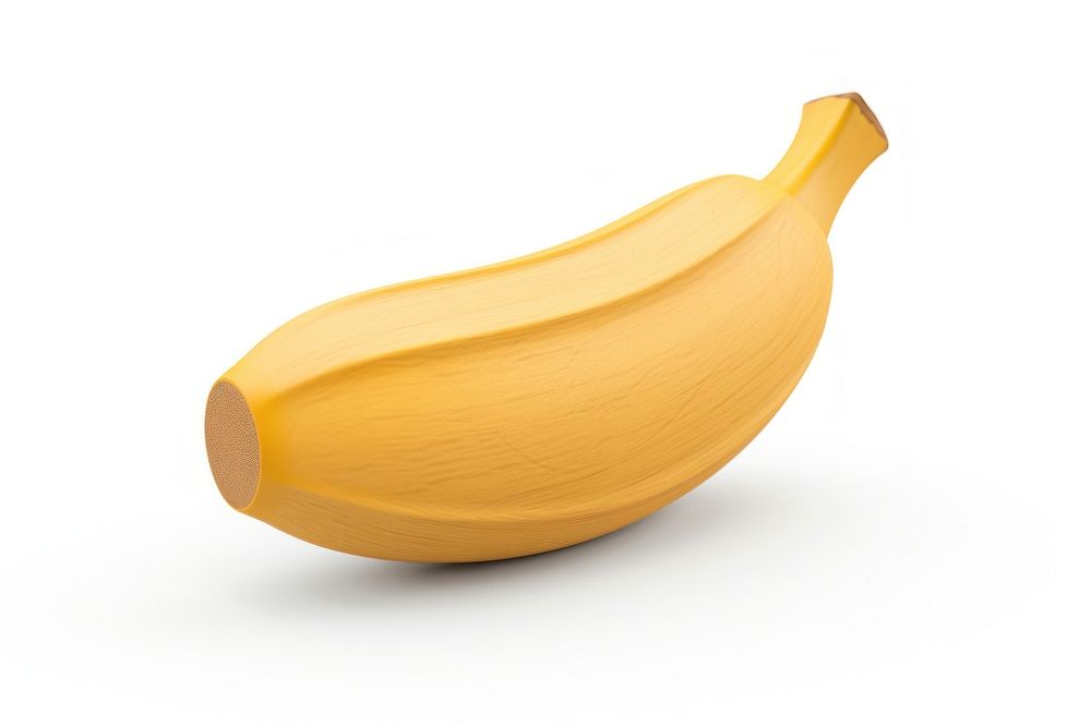 Banana toy plant food white background. AI generated Image by rawpixel.