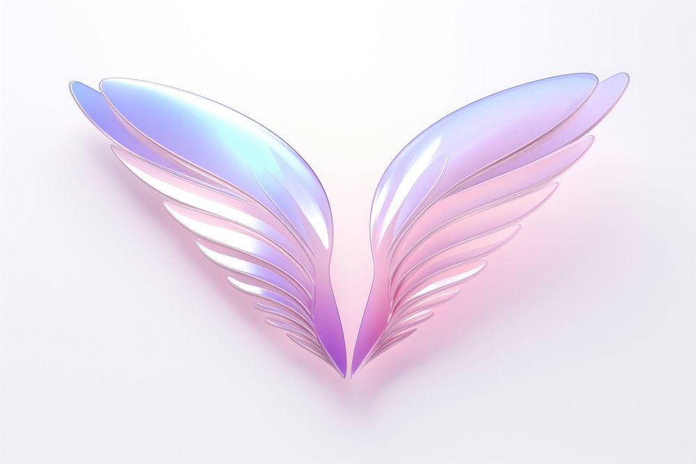 Wing icon white background lightweight accessories. AI generated Image by rawpixel.