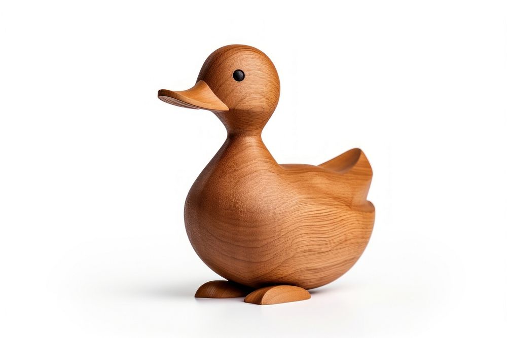 Duck animal bird white background. AI generated Image by rawpixel.