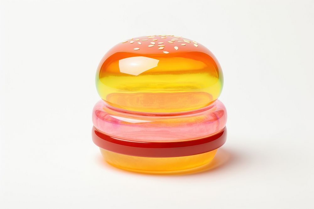 Hamburger toy food white background confectionery. AI generated Image by rawpixel.
