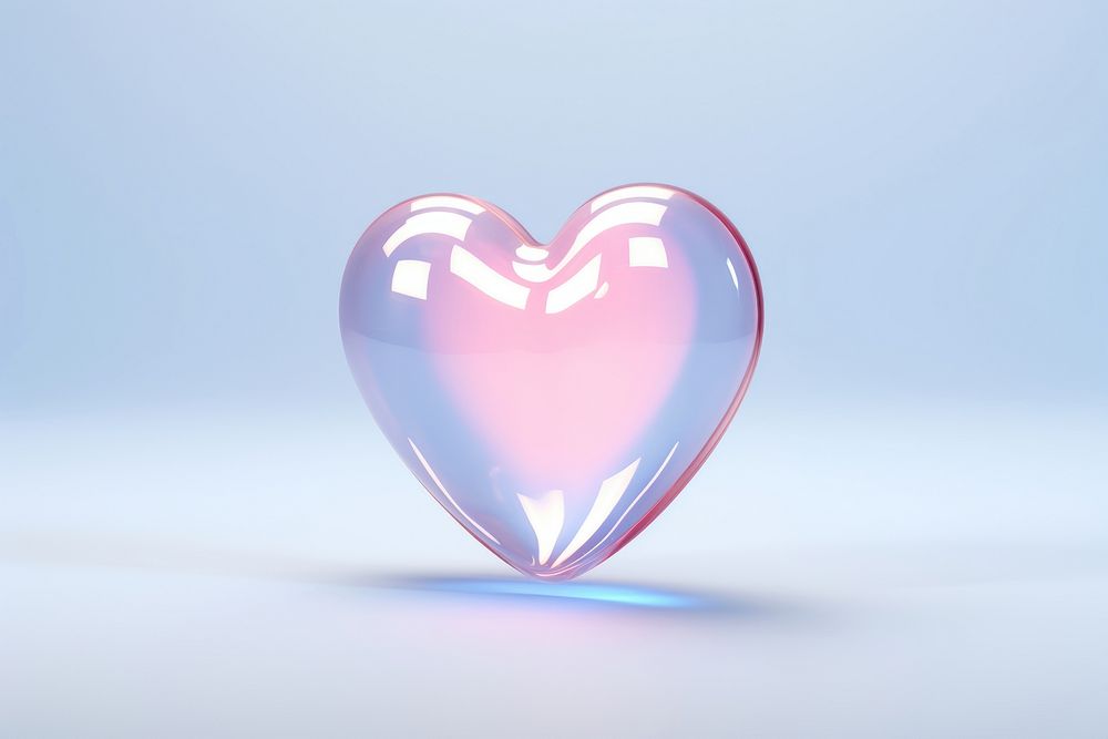 Heart icon glowing jewelry balloon. AI generated Image by rawpixel.