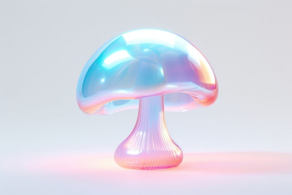 Mushroom shape fungus lamp translucent. AI generated Image by rawpixel.
