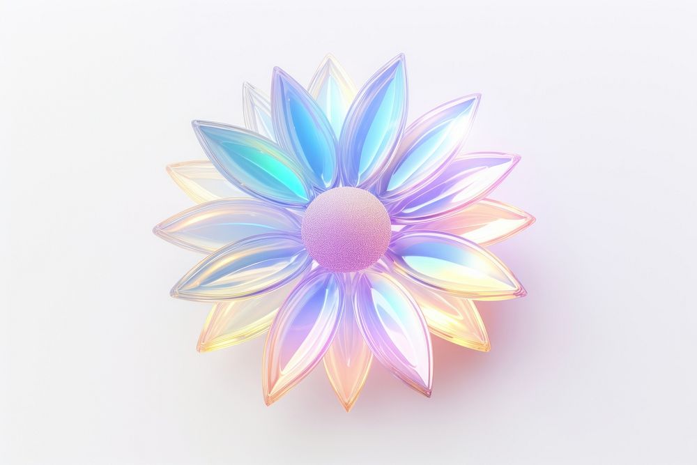 Sunflower icon jewelry petal white background. AI generated Image by rawpixel.
