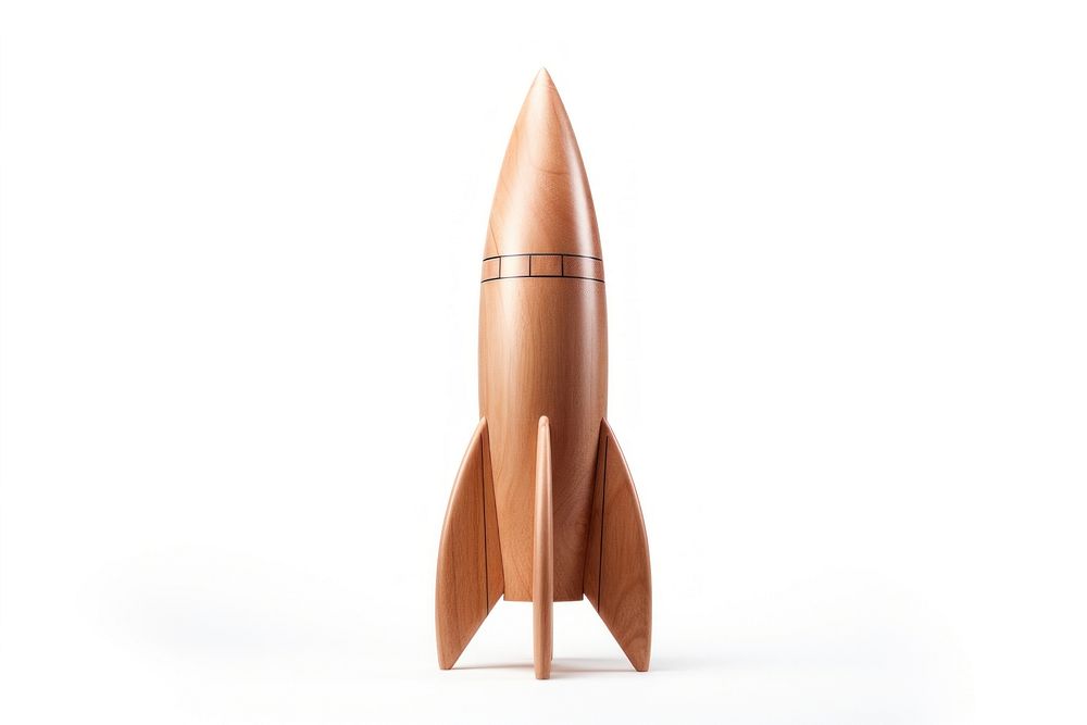 Rocket shape missile white background spaceplane. AI generated Image by rawpixel.