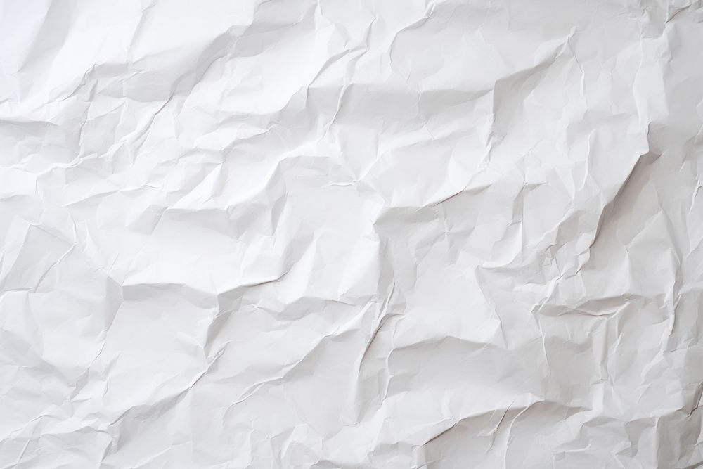 White crumpled paper backgrounds sheet white. AI generated Image by rawpixel.