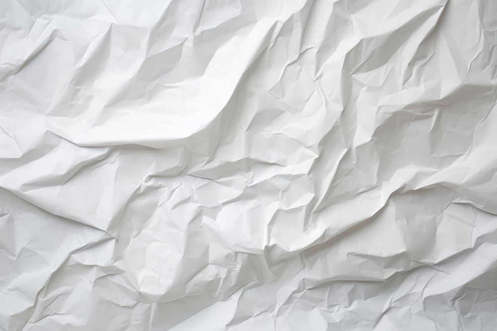 White crumpled paper backgrounds sheet white. AI generated Image by rawpixel.