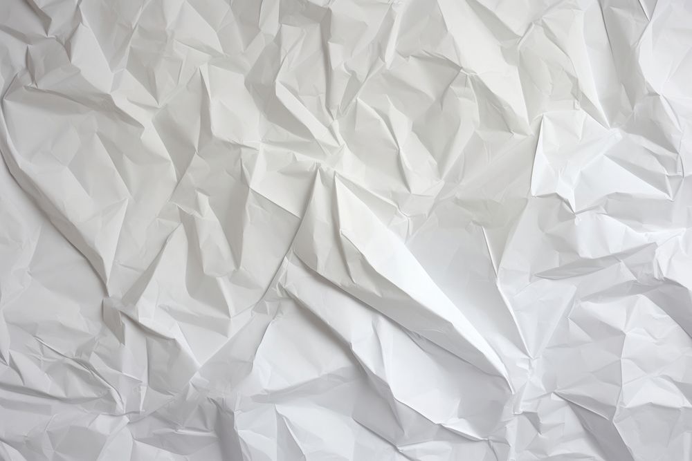 White crumpled paper white backgrounds sheet. AI generated Image by rawpixel.