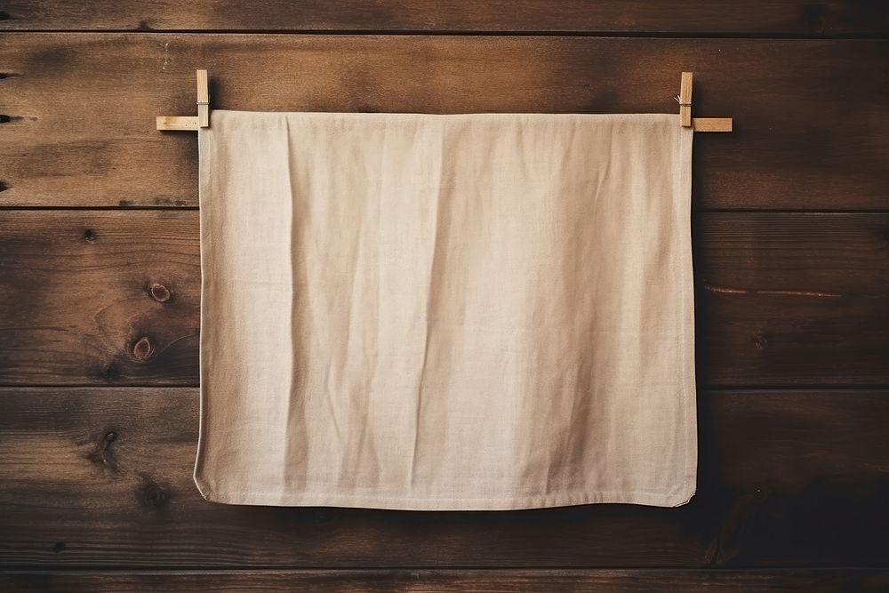 Simplicity hanging rustic linen. AI generated Image by rawpixel.