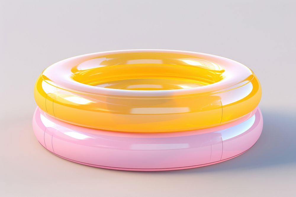 Colorful inflatable pool jewelry bangles pink. AI generated Image by rawpixel.