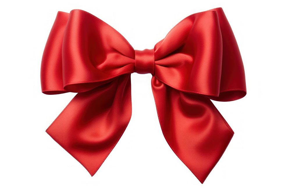 Satin gift bow red. AI generated Image by rawpixel.