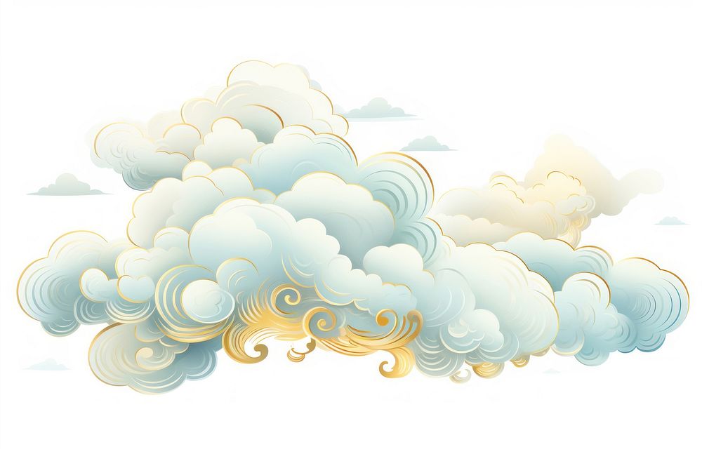 Chinese auspicious cloud motif backgrounds pattern tranquility. AI generated Image by rawpixel.